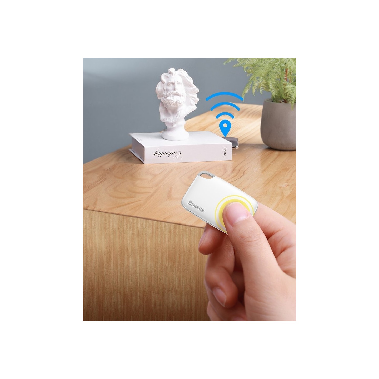 Baseus Intelligent Keychain Anti-Loss Device - T2 - White — Buy in Cyprus with Fast Delivery