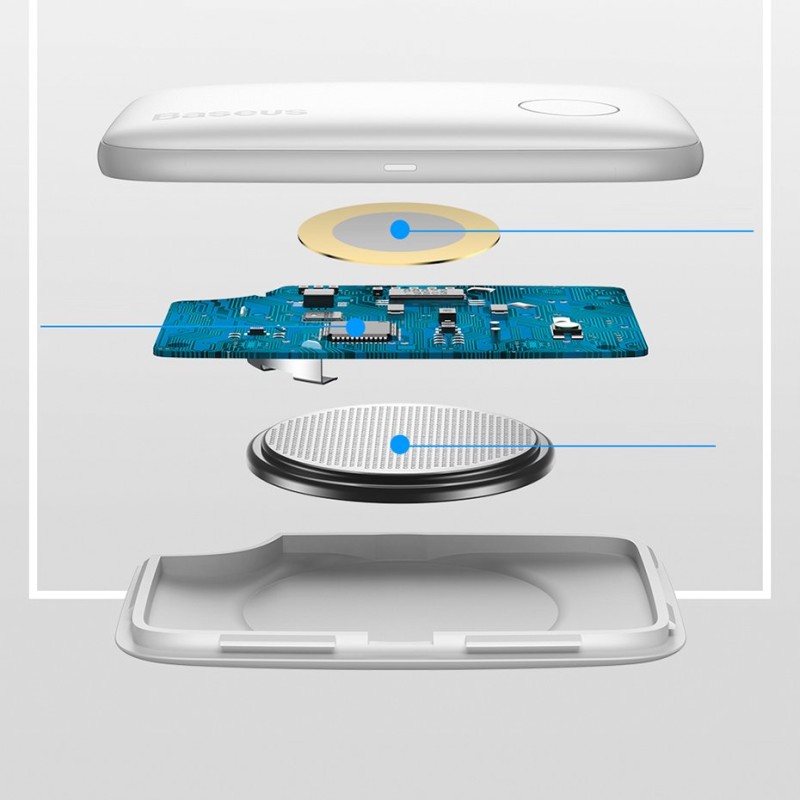 Buy Baseus Intelligent Keychain Anti-Loss Device - T2 - White in Cyprus, Nicosia, Limassol, Larnaka, Pafos