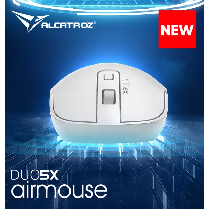 Buy Alcatroz Airmouse Duo - 5X - Wireless BT Mouse White in Cyprus, Nicosia, Limassol, Larnaka, Pafos