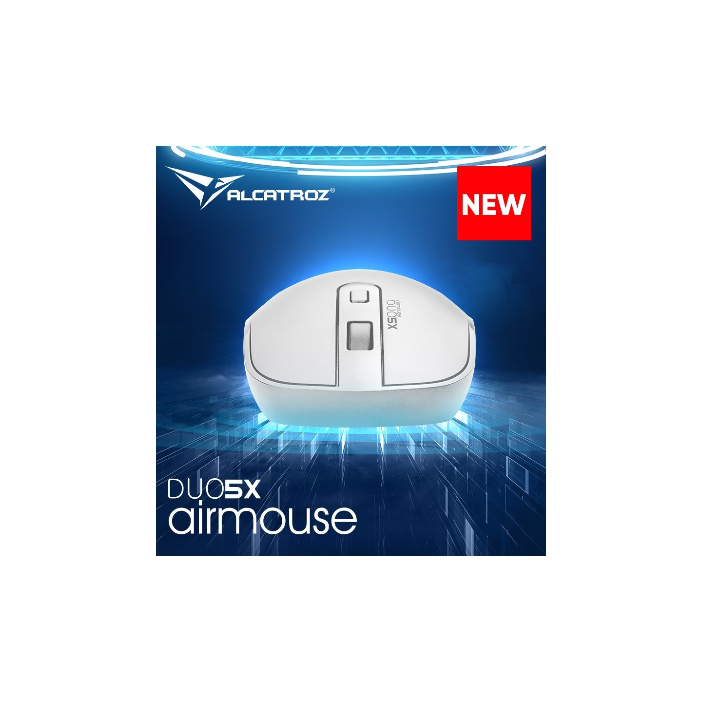 Alcatroz Airmouse Duo 5X Wireless Bluetooth Mouse White (Boxed) — Buy in Cyprus with Fast Delivery