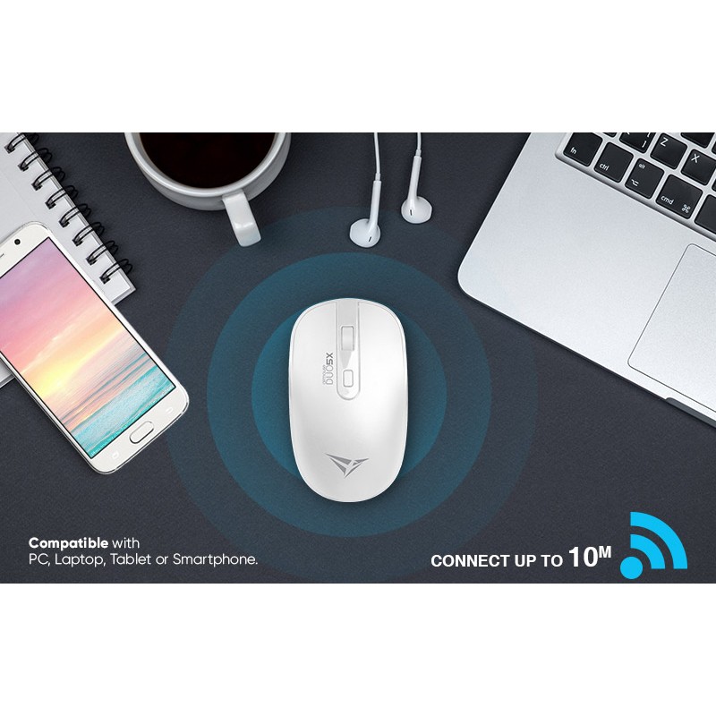 Buy Alcatroz Airmouse Duo - 5X - Wireless BT Mouse White in Cyprus, Nicosia, Limassol, Larnaka, Pafos