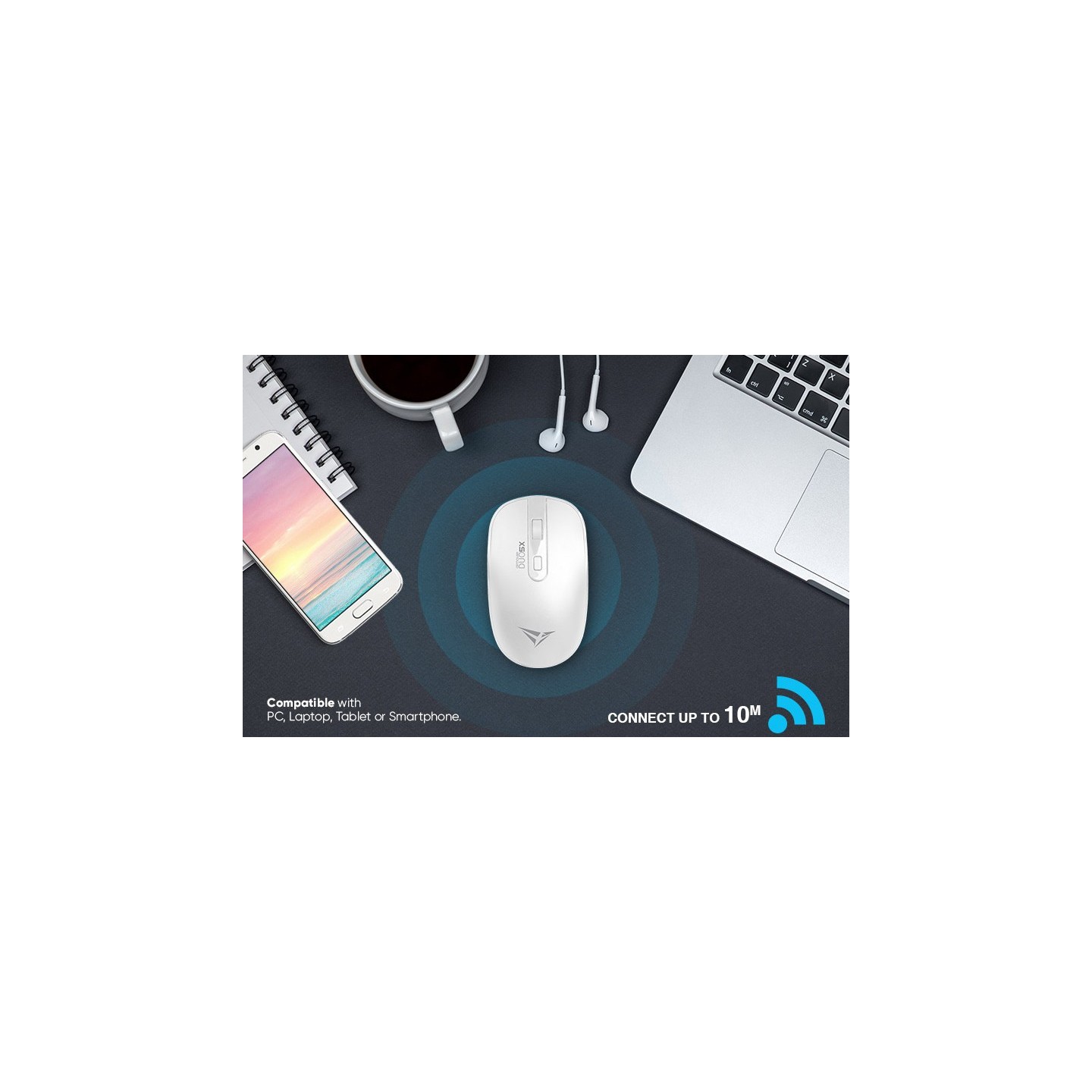 Alcatroz Airmouse Duo 5X Wireless Bluetooth Mouse White (Boxed) — Buy in Cyprus with Fast Delivery
