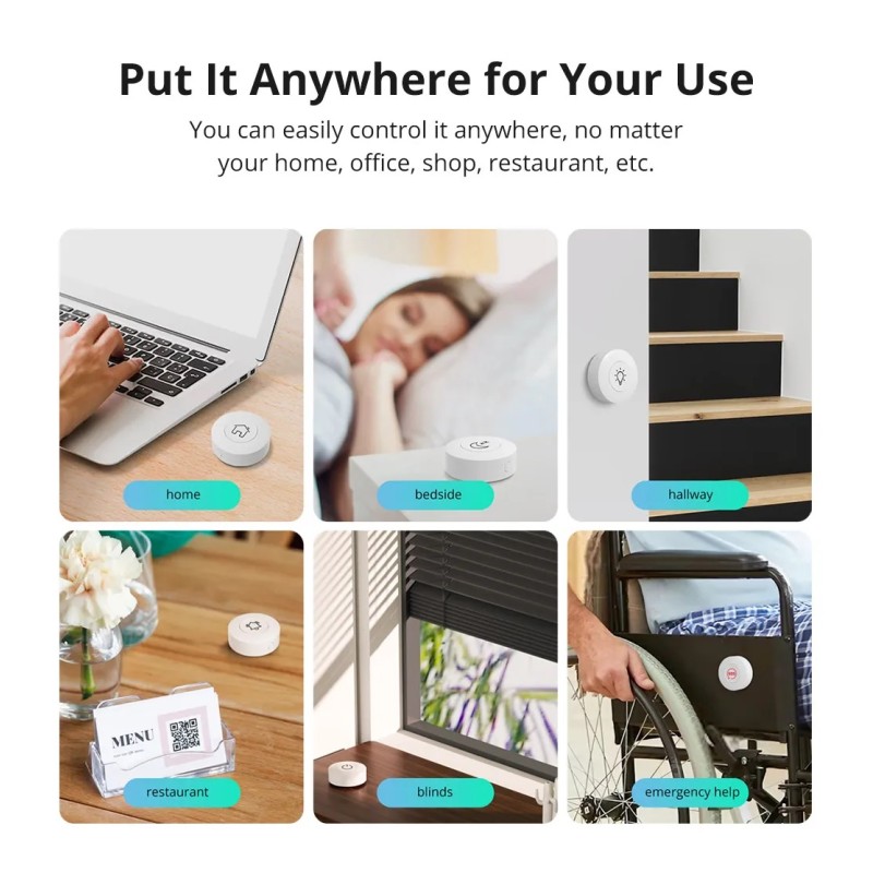 Buy SONOFF Zigbee Smart Button - SNZB-01P in Cyprus, Nicosia, Limassol, Larnaka, Pafos