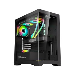 Buy Armaggeddon Gaming Case - AQUARON PRO - ATX Black in Cyprus, Nicosia, Limassol, Larnaka, Pafos
