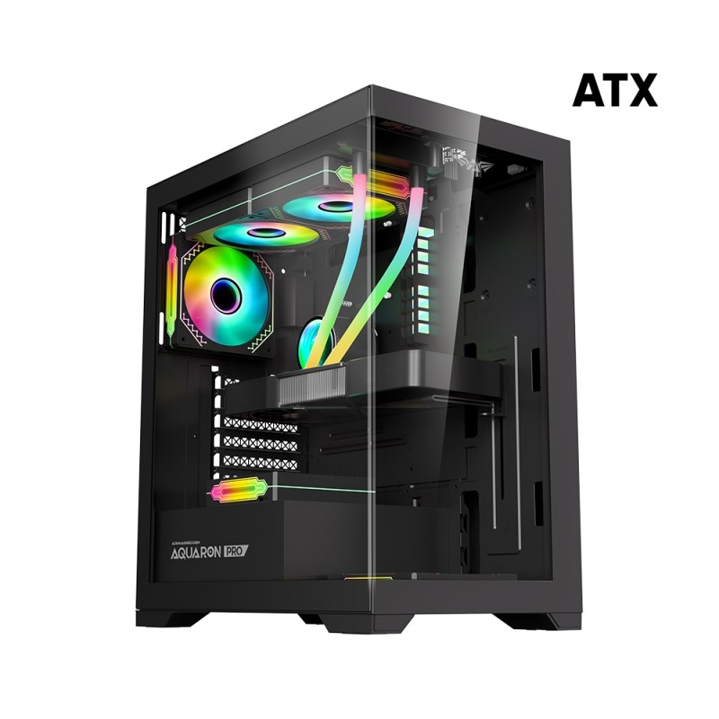 Buy Armaggeddon Gaming Case - AQUARON PRO - ATX Black in Cyprus, Nicosia, Limassol, Larnaka, Pafos