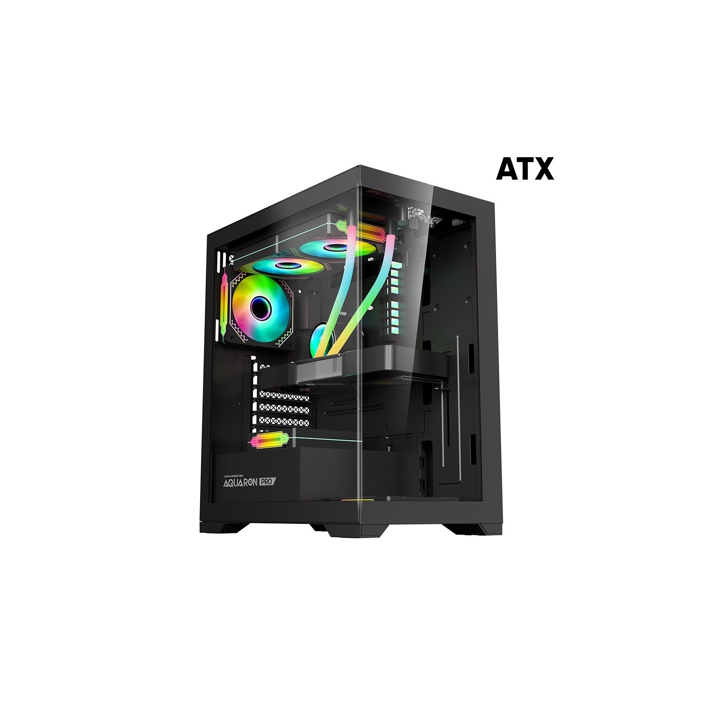 Armaggeddon Aquaron Pro ATX Gaming Case - Black (Boxed) — Buy in Cyprus with Fast Delivery