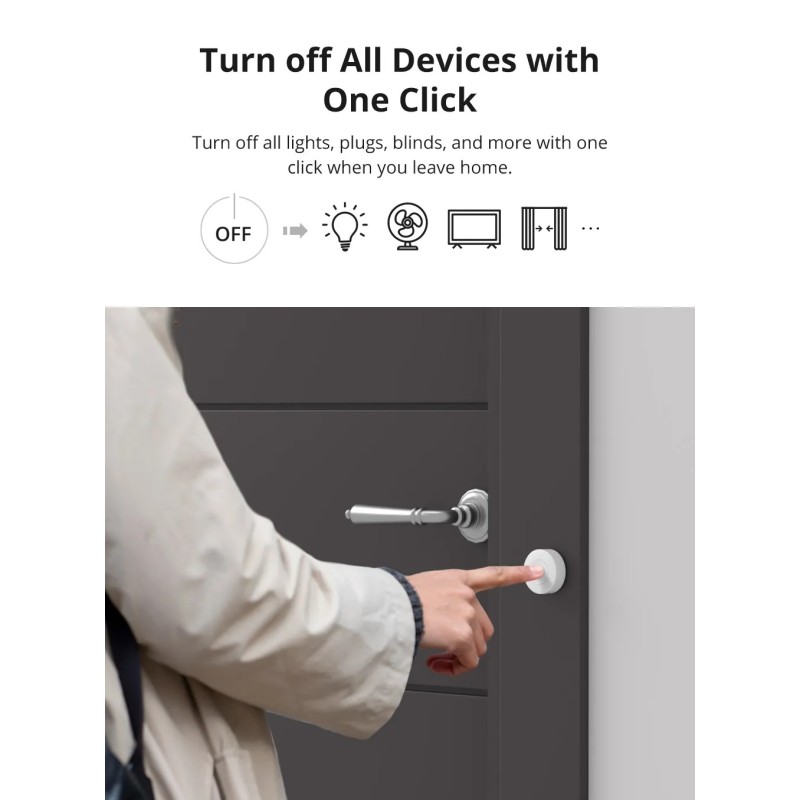 Buy SONOFF Zigbee Smart Button - SNZB-01P in Cyprus, Nicosia, Limassol, Larnaka, Pafos