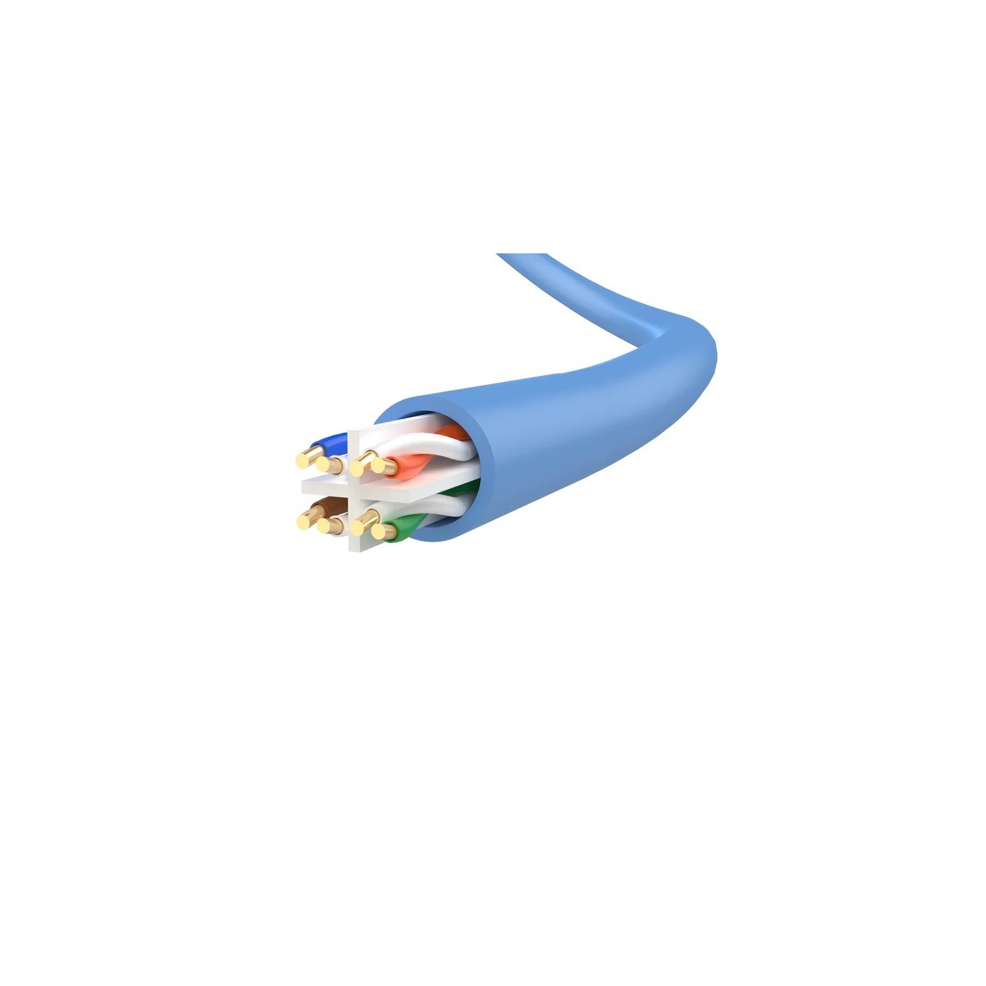 Unitek CAT6 CU Patch Cable - Y-C1808ABL - 0.5m Blue — Buy in Cyprus with Fast Delivery