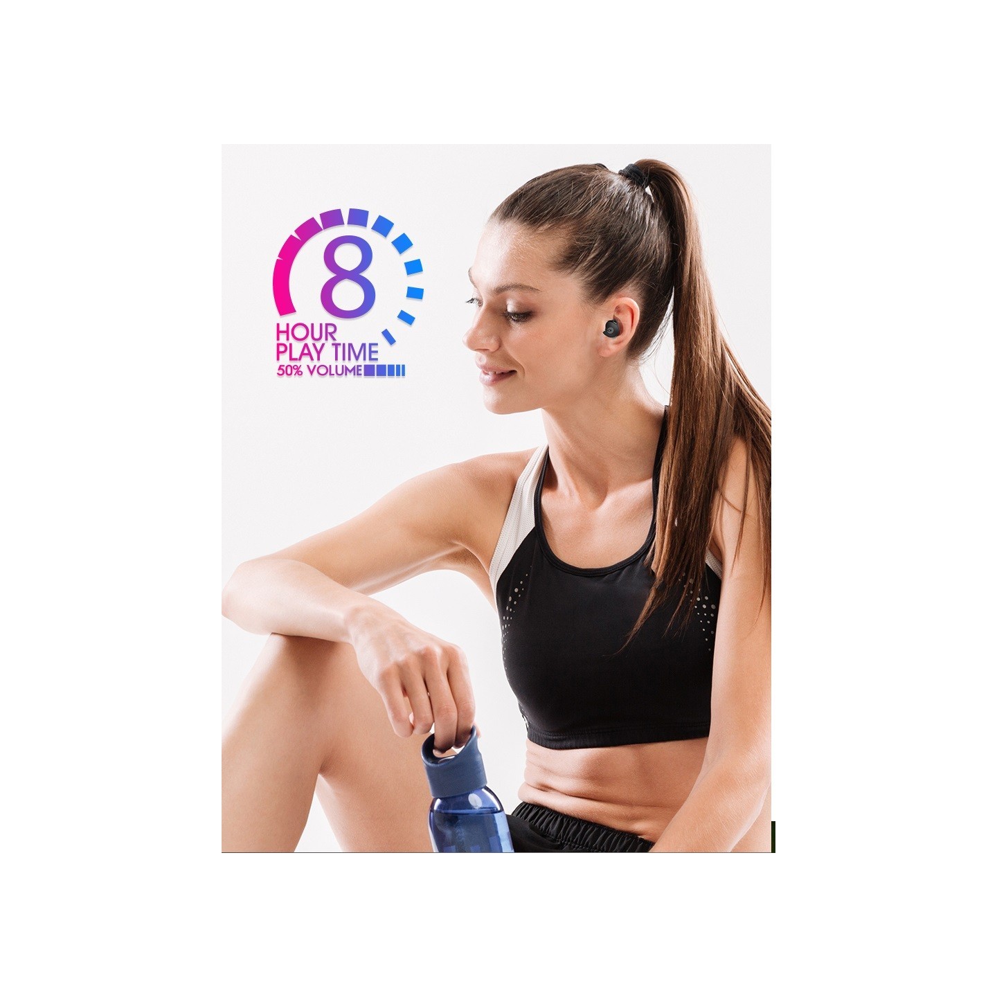 SonicGear HYPERBASS Earphones - TWS 7 - Dual Driver Sweatproof White — Buy in Cyprus with Fast Delivery