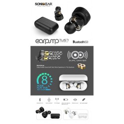 Buy SonicGear HYPERBASS Earphones - TWS 7 - Dual Driver Sweatproof White in Cyprus, Nicosia, Limassol, Larnaka, Pafos