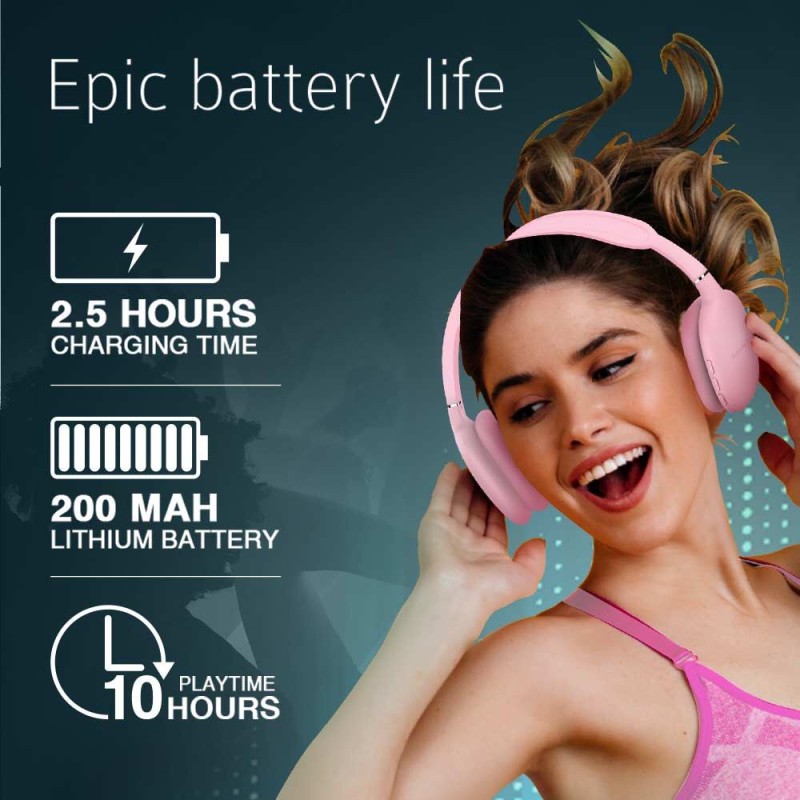 Buy SonicGear - Airphone 6 - Bluetooth Headphones Pink in Cyprus, Nicosia, Limassol, Larnaka, Pafos