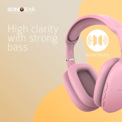 Buy SonicGear - Airphone 6 - Bluetooth Headphones Pink in Cyprus, Nicosia, Limassol, Larnaka, Pafos