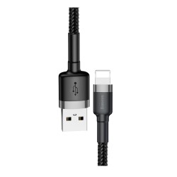 Buy Baseus Cafule Braided Lightning Cable - 2.4A 0.5m Grey in Cyprus, Nicosia, Limassol, Larnaka, Pafos
