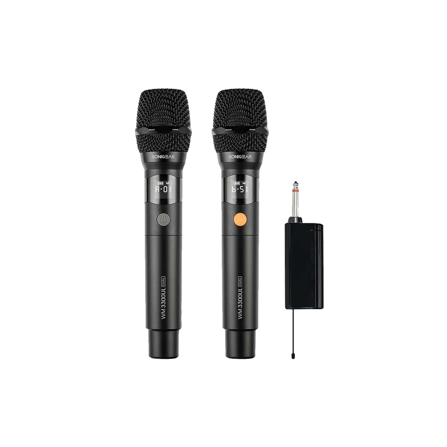 SonicGear Microphone Wireless 2xHandsets - WM 3000UL - DUAL Obsidian — Buy in Cyprus with Fast Delivery