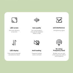 Buy SonicGear Microphone Wireless 2xHandsets - WM 3000UL - DUAL Obsidian in Cyprus, Nicosia, Limassol, Larnaka, Pafos