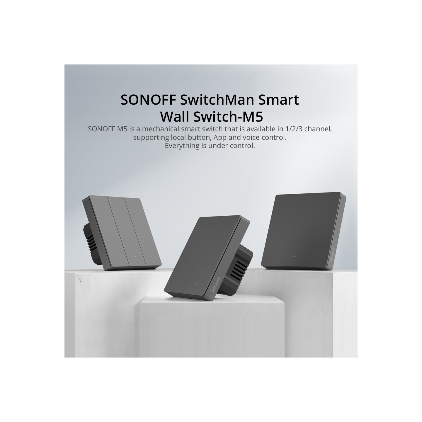 Sonoff WiFi Smart Wall Mechanical Switch - M5 UK 1C - 1 Button — Buy in Cyprus with Fast Delivery