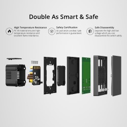 Buy Sonoff WiFi Smart Wall Mechanical Switch - M5 UK 1C - 1 Button in Cyprus, Nicosia, Limassol, Larnaka, Pafos