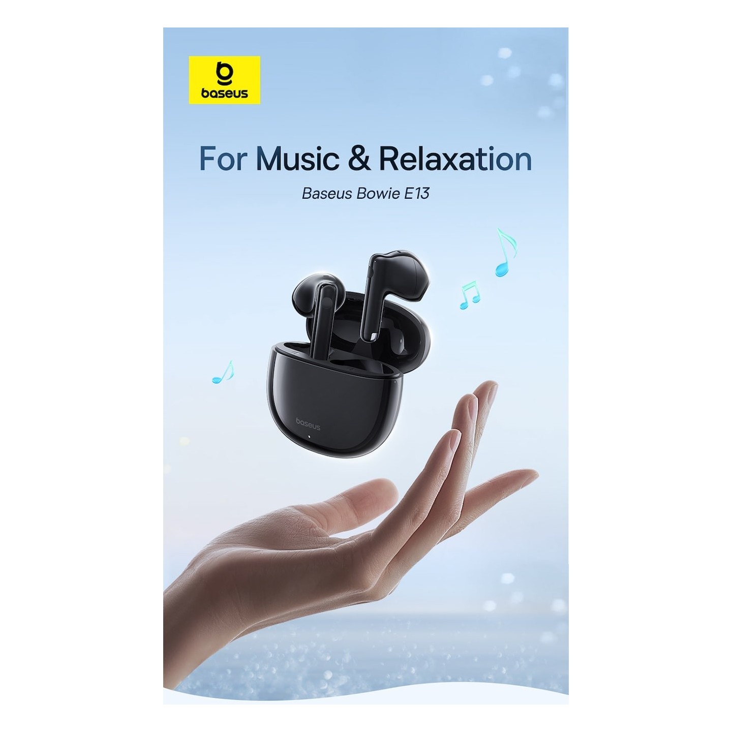 Baseus Headphones In Ear TWS Bowie - E13 - Moon White — Buy in Cyprus with Fast Delivery