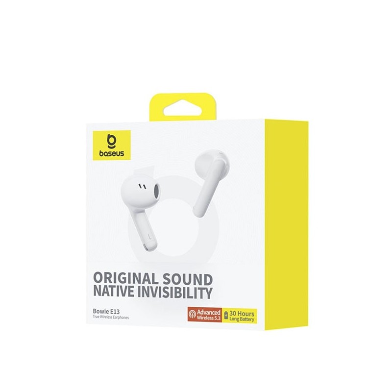 Buy Baseus Headphones In Ear TWS Bowie - E13 - Moon White in Cyprus, Nicosia, Limassol, Larnaka, Pafos