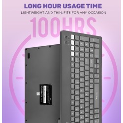 Alcatroz XPLORER GO! BTR-200 Wireless Mini Keyboard Mist White 2.4G+BT (Boxed) — Buy in Cyprus with Fast Delivery