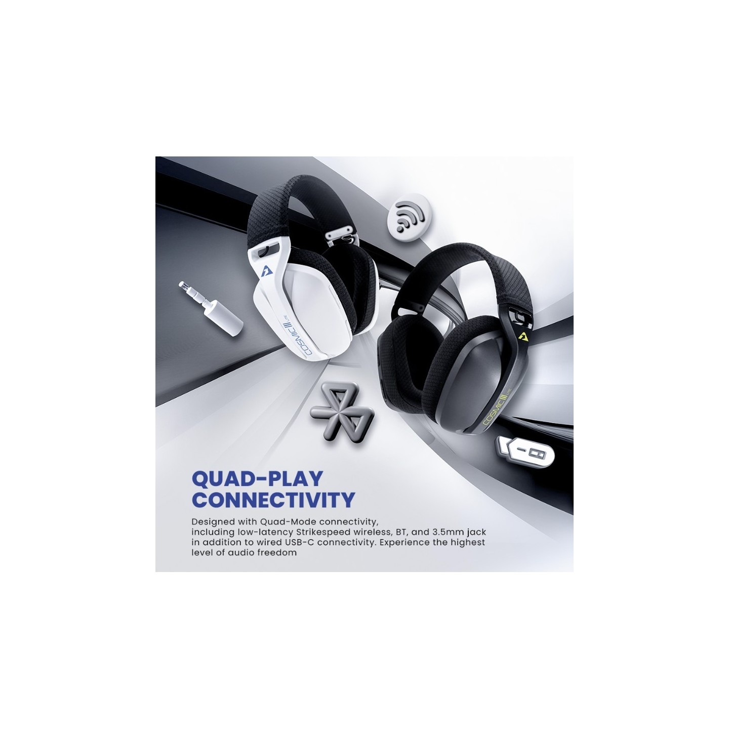 Armaggeddon Cosmic-III Lite Gaming Headset 2.4G/BT/AUX Black (Boxed) — Buy in Cyprus with Fast Delivery