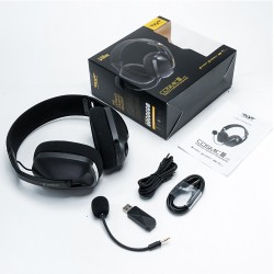 Buy Armaggeddon Gaming Headset - COSMIC-III LITE - USB+3.5mm+2.4G+BT Fabric Black in Cyprus, Nicosia, Limassol, Larnaka, Pafos