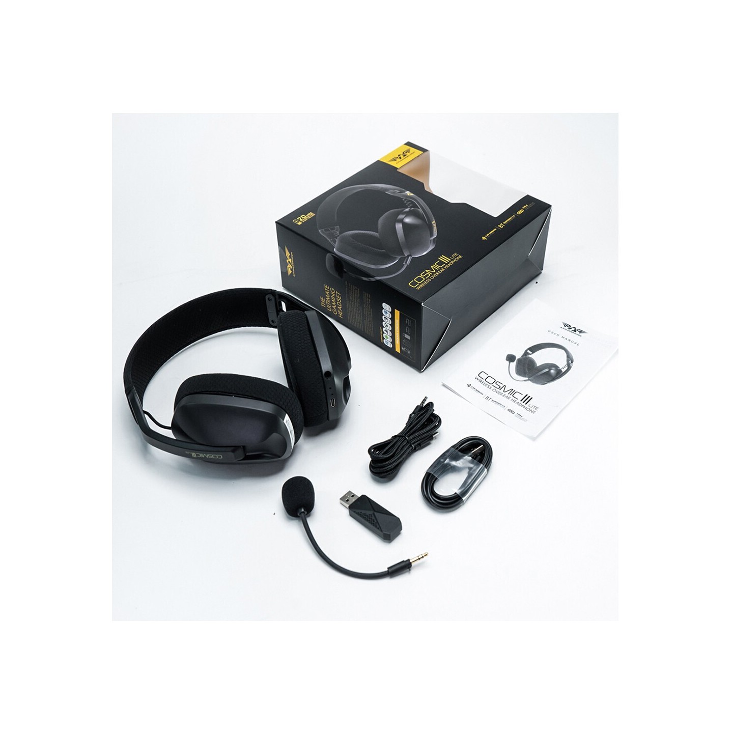 Armaggeddon Cosmic-III Lite Gaming Headset 2.4G/BT/AUX Black (Boxed) — Buy in Cyprus with Fast Delivery