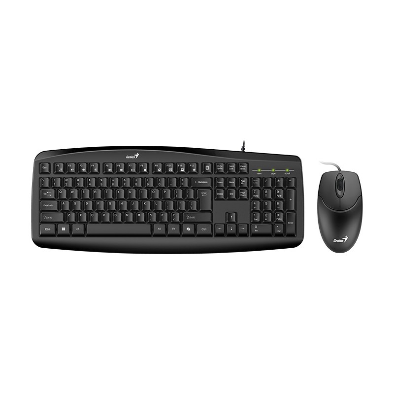 Buy Genius Keyboard-Mouse Set - KM-200 - Wired English in Cyprus, Nicosia, Limassol, Larnaka, Pafos