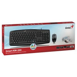 Buy Genius Keyboard-Mouse Set - KM-200 - Wired English in Cyprus, Nicosia, Limassol, Larnaka, Pafos