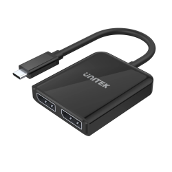 Buy Unitek V1407A Type-C To Dual DP 8K 60Hz Adapter with MST Dual Monitor in Cyprus, Nicosia, Limassol, Larnaka, Pafos