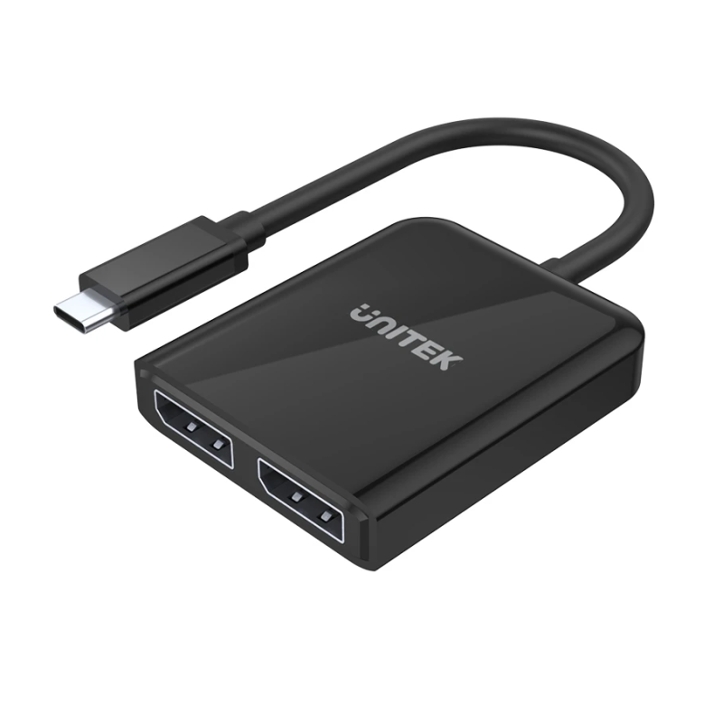 Buy Unitek V1407A Type-C To Dual DP 8K 60Hz Adapter with MST Dual Monitor in Cyprus, Nicosia, Limassol, Larnaka, Pafos