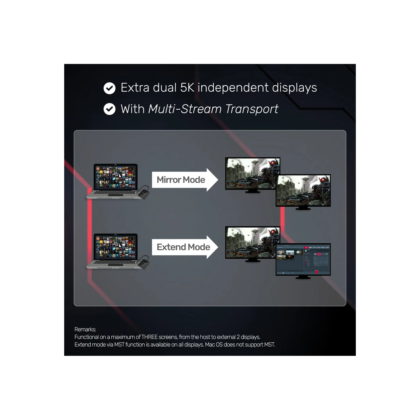 Unitek V1407A Type-C To Dual DP 8K 60Hz Adapter with MST Dual Monitor — Buy in Cyprus with Fast Delivery