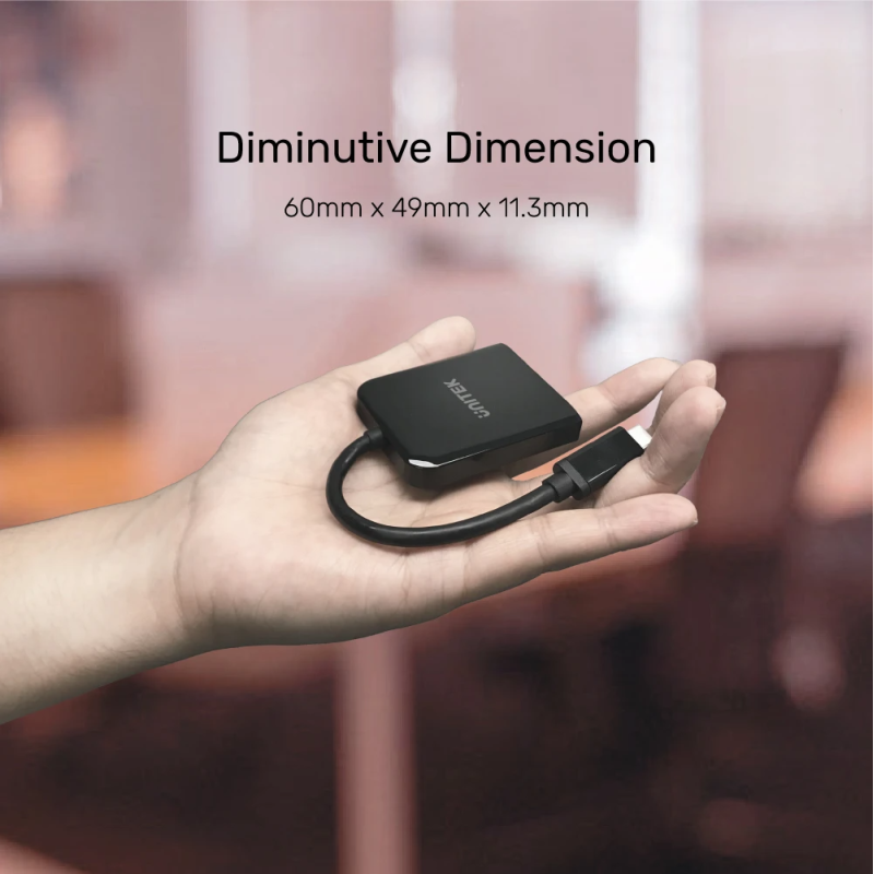 Buy Unitek V1407A Type-C To Dual DP 8K 60Hz Adapter with MST Dual Monitor in Cyprus, Nicosia, Limassol, Larnaka, Pafos