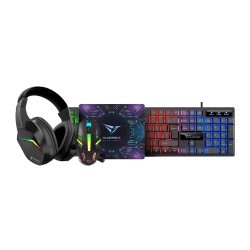 Buy Alcatroz X-Craft - 4in1 Gaming Set Keyb+Mouse+Mat+H set BASECAMP Black in Cyprus, Nicosia, Limassol, Larnaka, Pafos