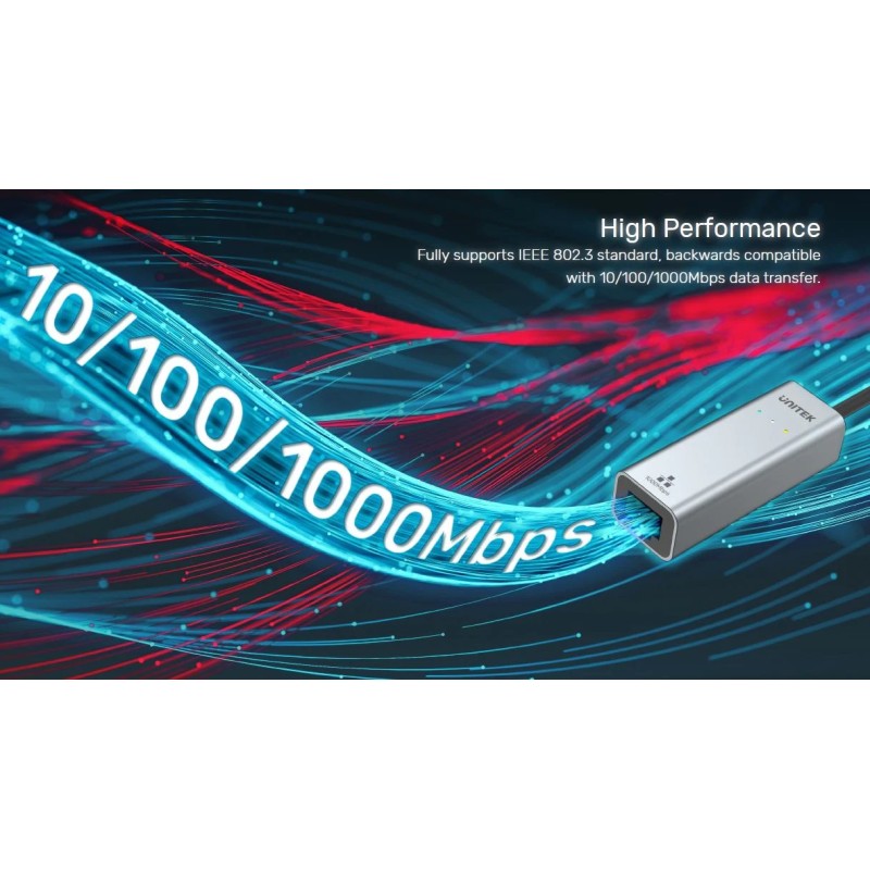 Buy Unitek Converter USB-C to LAN Gigabit Ethernet+USB-A - Y-3465A - USB-C to LA... in Cyprus, Nicosia, Limassol, Larnaka, Pafos