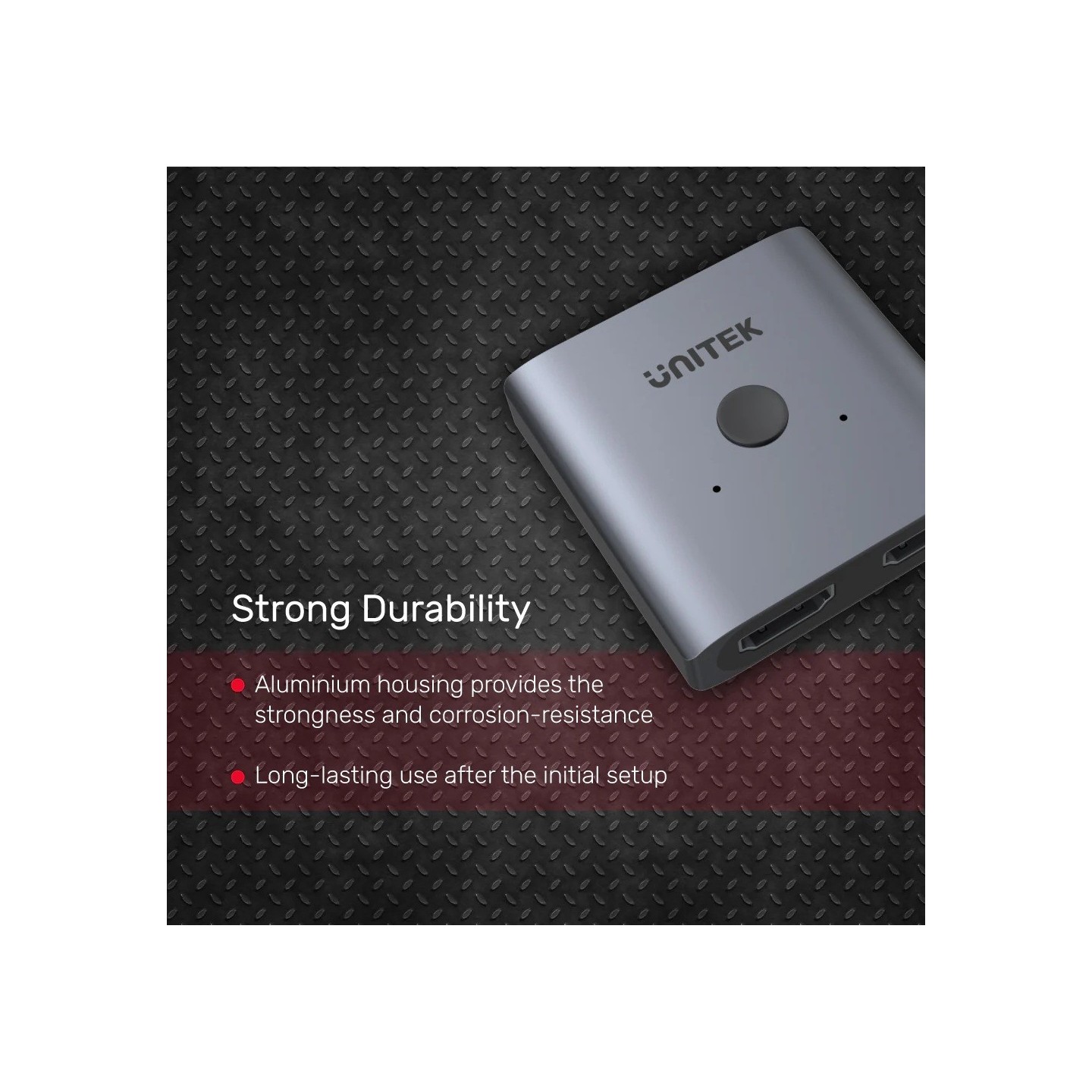 Unitek Splitter Switch - V1127A - 4K HDMI 1in2 Out 2in1 Out Splitter Switch — Buy in Cyprus with Fast Delivery