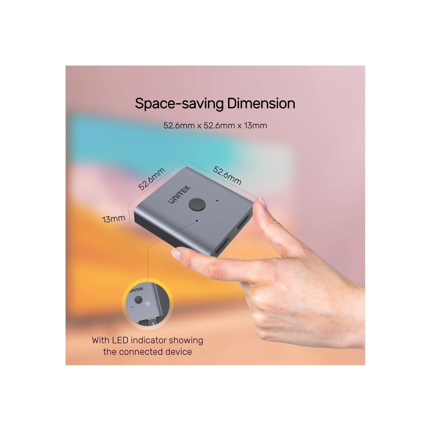 Unitek Splitter Switch - V1127A - 4K HDMI 1in2 Out 2in1 Out Splitter Switch — Buy in Cyprus with Fast Delivery