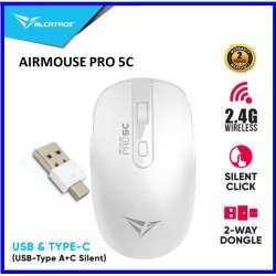 Buy Alcatroz Airmouse Pro - 5C - Wireless Silent Mouse USB-A & USB-C dongle White in Cyprus, Nicosia, Limassol, Larnaka, Pafos