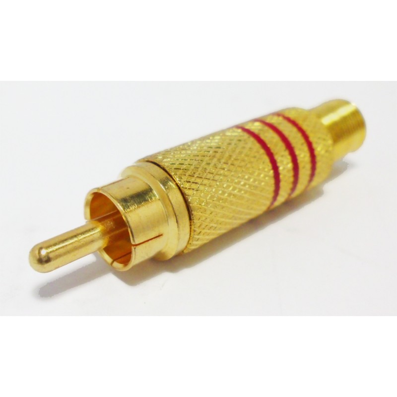 Buy DigitMX RCA Plug - DMX-RCAR - Gold Red in Cyprus, Nicosia, Limassol, Larnaka, Pafos