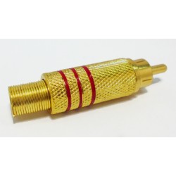 Buy DigitMX RCA Plug - DMX-RCAR - Gold Red in Cyprus, Nicosia, Limassol, Larnaka, Pafos