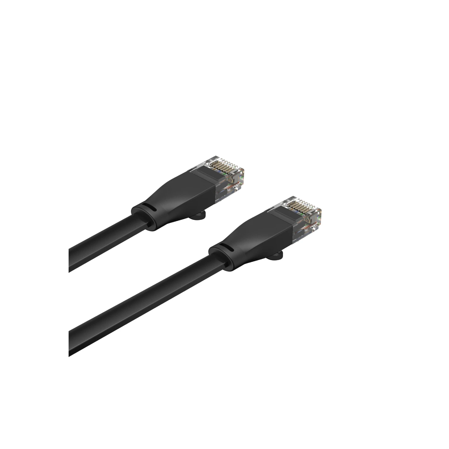 Unitek Patch Cable - C1810GBK - Flat Patch Cable CAT6 Black 2.0m — Buy in Cyprus with Fast Delivery