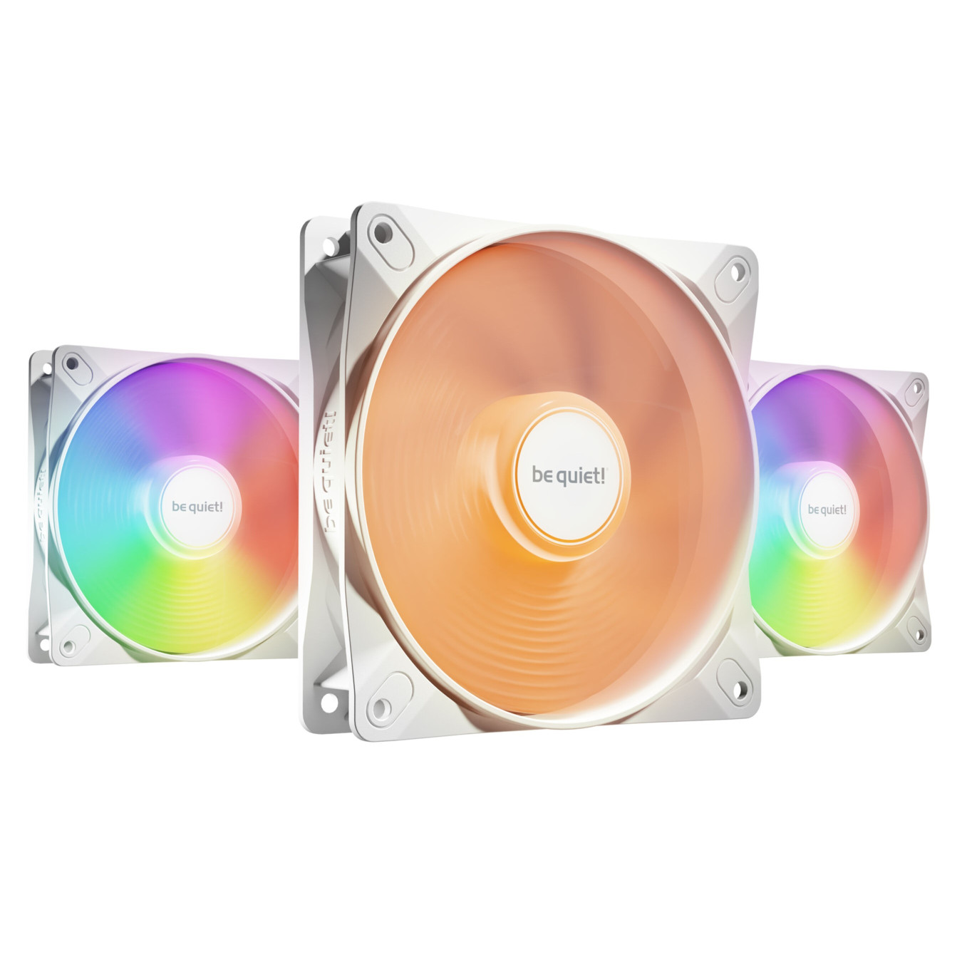 be quiet! Light Wings LX 120mm PWM High-Speed Fan Triple Pack - White ARGB, 2100 RPM — Buy in Cyprus with Fast Delivery