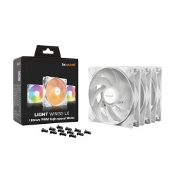 Buy be quiet! Light Wings LX 120mm PWM High-Speed Fan Triple Pack - White ARGB, ... in Cyprus, Nicosia, Limassol, Larnaka, Pafos
