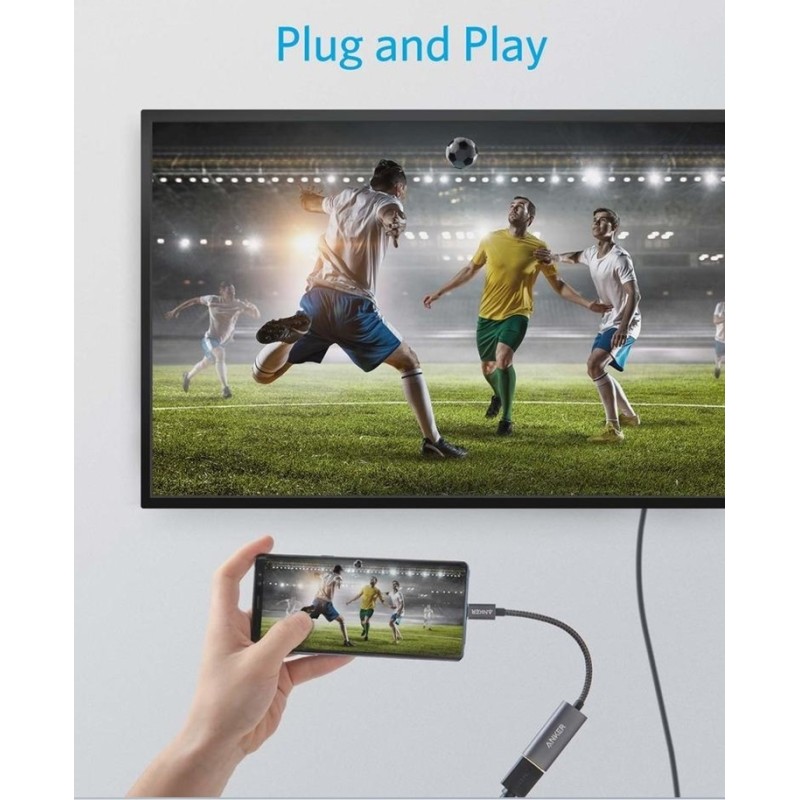 Buy Anker Type-C to HDMI Converter - 4K 60Hz in Cyprus, Nicosia, Limassol, Larnaka, Pafos