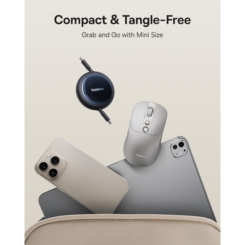 Buy Baseus Cable USB-C to USB-C Nomos Retractable Cable 100W 1.5m - USB-C to USB... in Cyprus, Nicosia, Limassol, Larnaka, Pafos