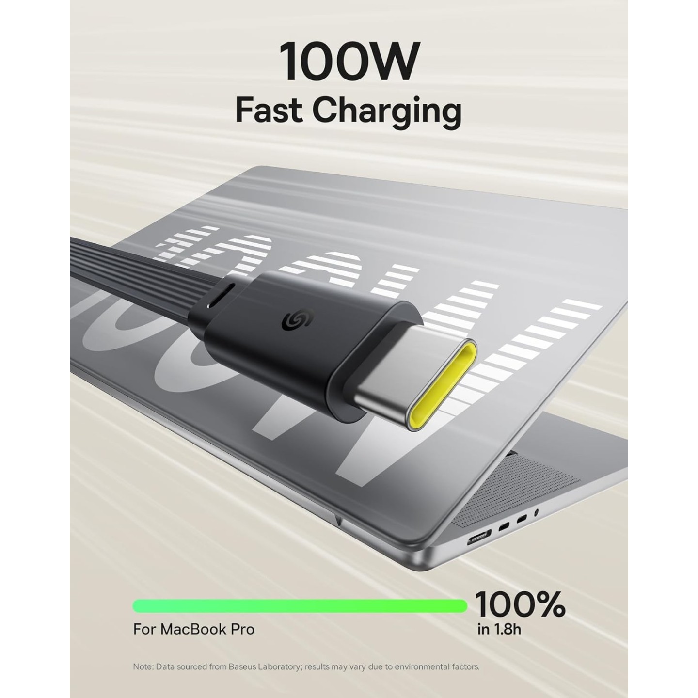 Baseus Nomos Retractable USB-C to USB-C Cable 100W 1.5m OF-Nomos-RCB (Boxed) — Buy in Cyprus with Fast Delivery