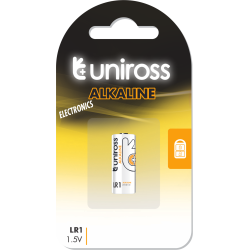Buy Uniross Alkaline Micro Battery - LR1 - (E90, MN9100,AM5,4001) in Cyprus, Nicosia, Limassol, Larnaka, Pafos