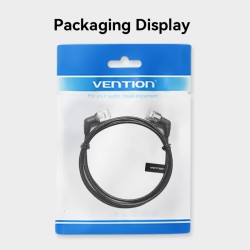 Buy Vention Network Cable - IBOBJ - Cat6A UTP Rotate Right Angle Slim 5.0m Black in Cyprus, Nicosia, Limassol, Larnaka, Pafos