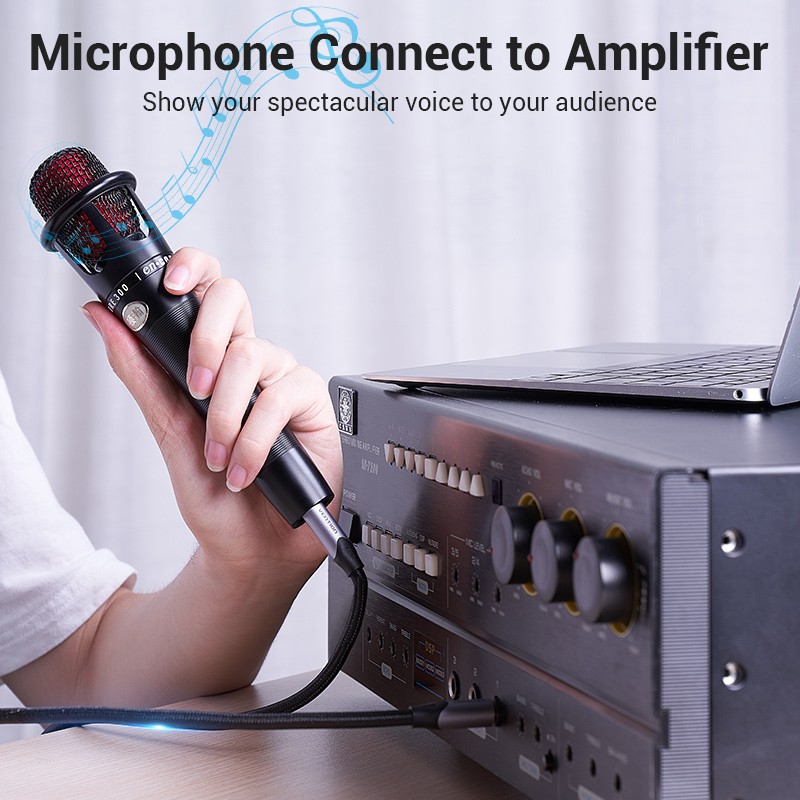 Buy Vention AUDIO - BASHG - 6.3mm M-M Braided Cable Aluminum 1.5m in Cyprus, Nicosia, Limassol, Larnaka, Pafos