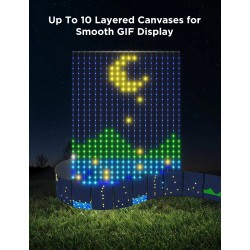 Buy Govee LED Curtain Lights - H70B3 - 2 WiFi & BT RGBIC 1.5x2.0m IP65 (EU) in Cyprus, Nicosia, Limassol, Larnaka, Pafos